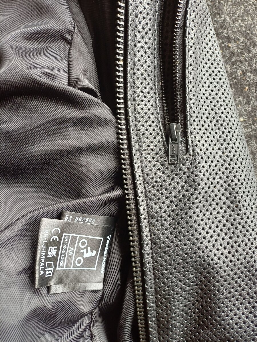 Perforovaná kožená bunda Rebelhorn - 3