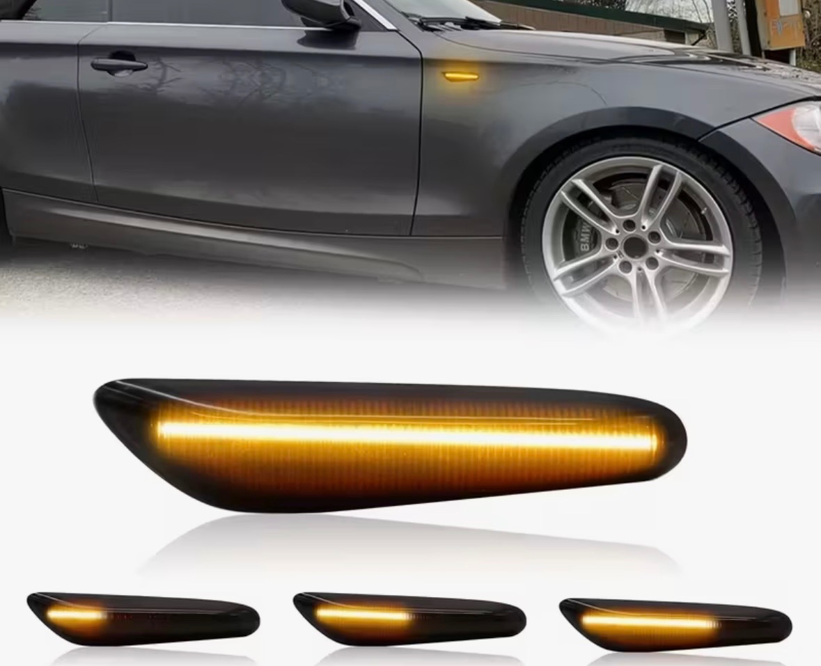 Dynamické LED boční blinkry BMW – kouřové - 3
