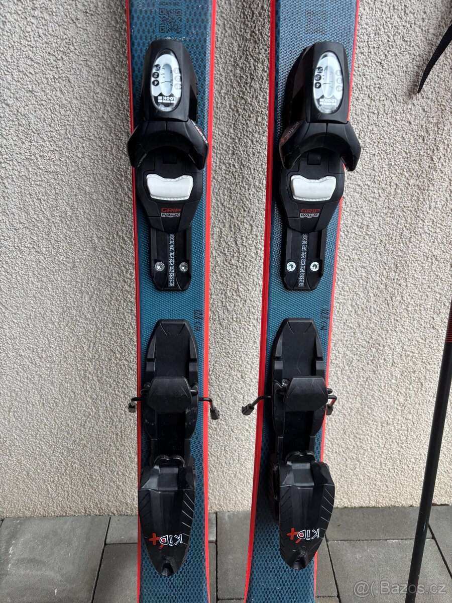 Dětské lyze Rossignol 128cm + hulky - 3