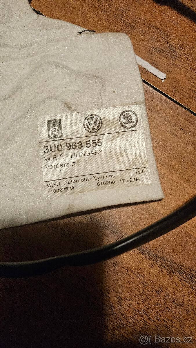 Škoda Superb 1 VW Passat vyhřívací dečka - 3