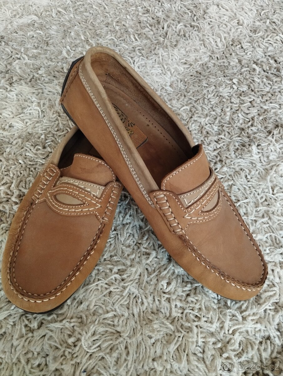 Pánské kožené mokasíny vel.43 - 3