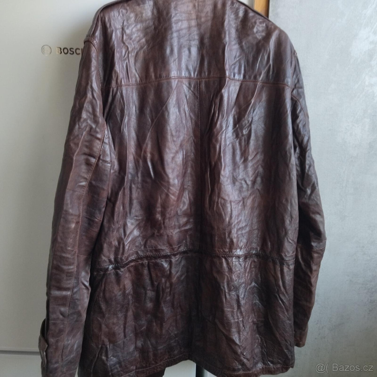 Bertoni delší pánská kožená bunda vel XL - 3