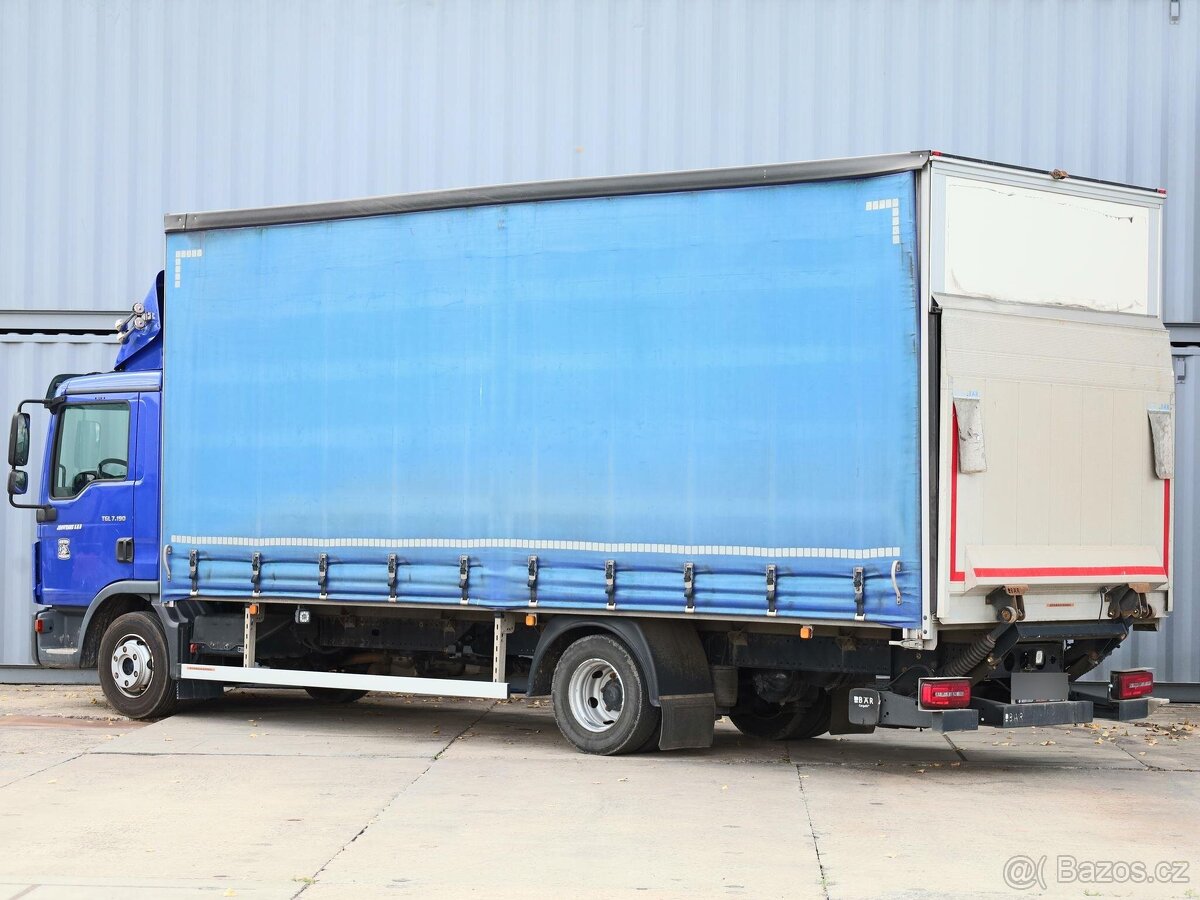 MAN TGL 7.190, 16 PALET, EURO6, HYDRAULICKÉ ČELO KOVO (1500 - 3