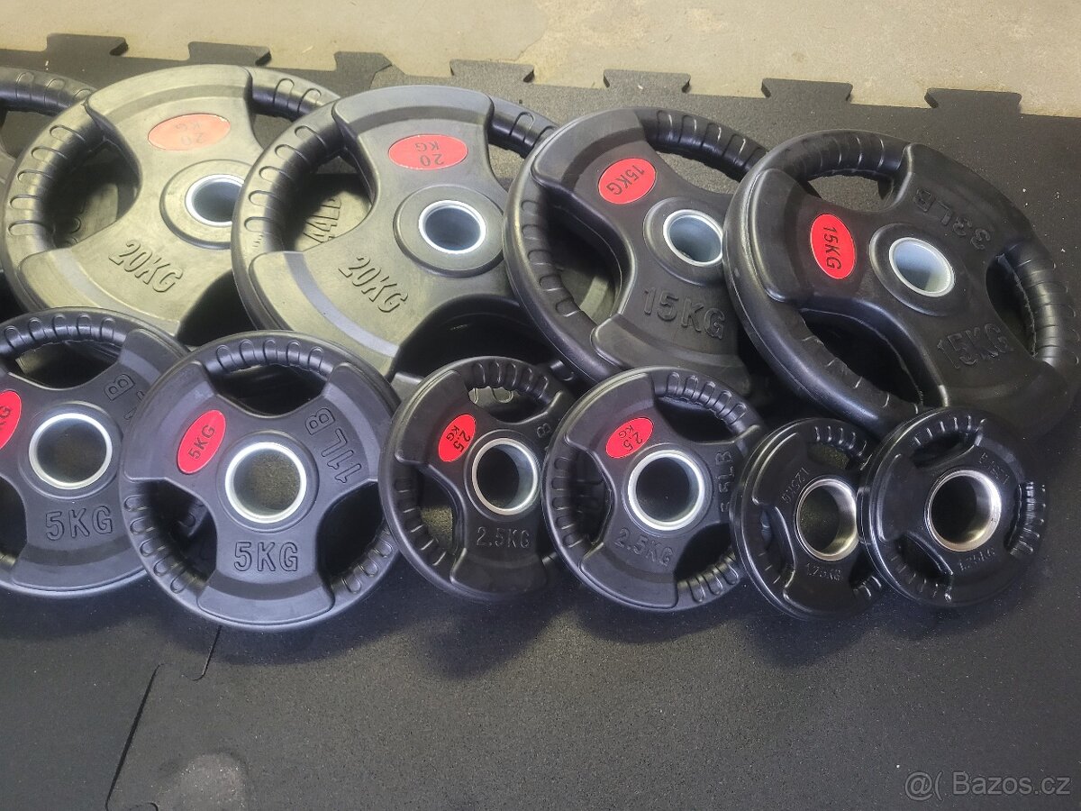 Posilovací kotouče pogumované olympijské 51 mm - 3