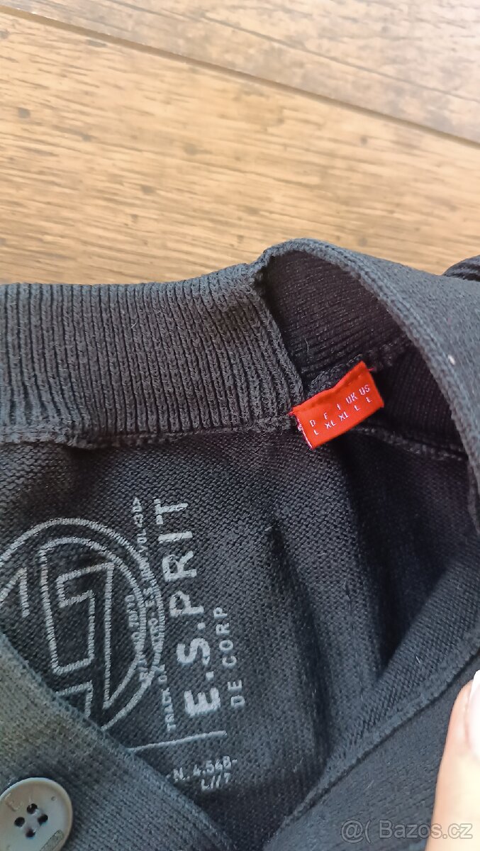 Černý pánský svetr Esprit, vel L - 3