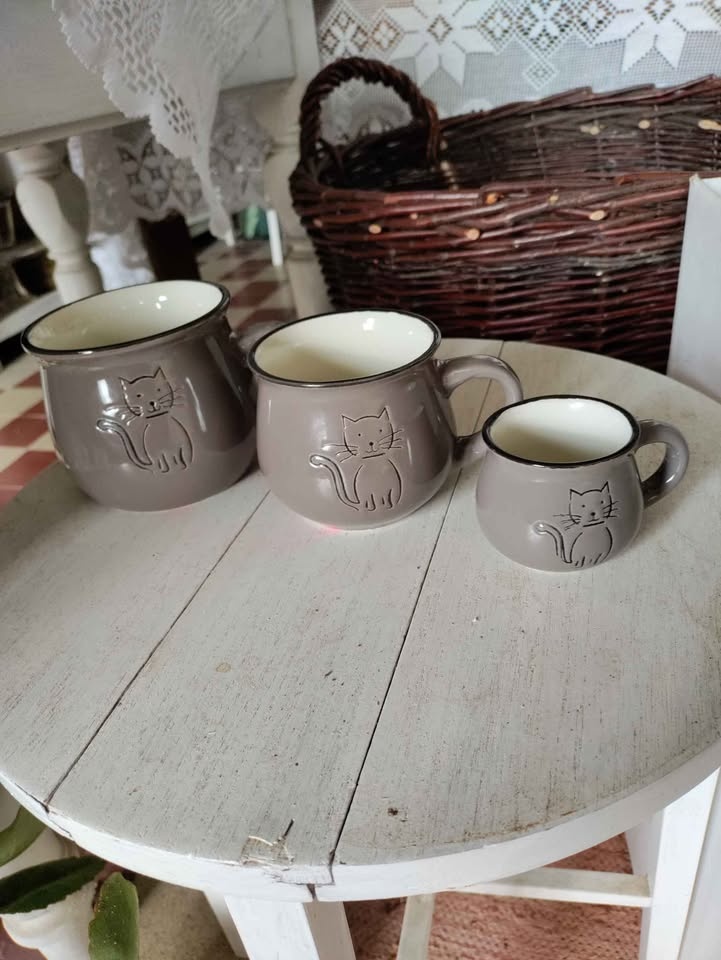 Keramické hrníčky s kočkou - 3
