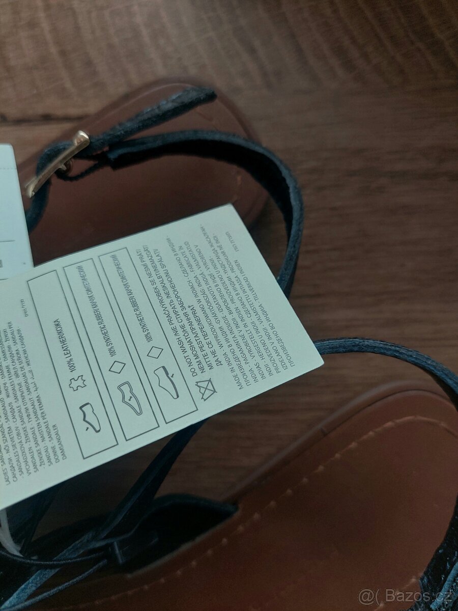Vel. 38 Reserved kožené sandály - 3