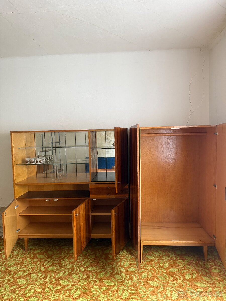 Retro obývací stěna+konferenční stolek - 3