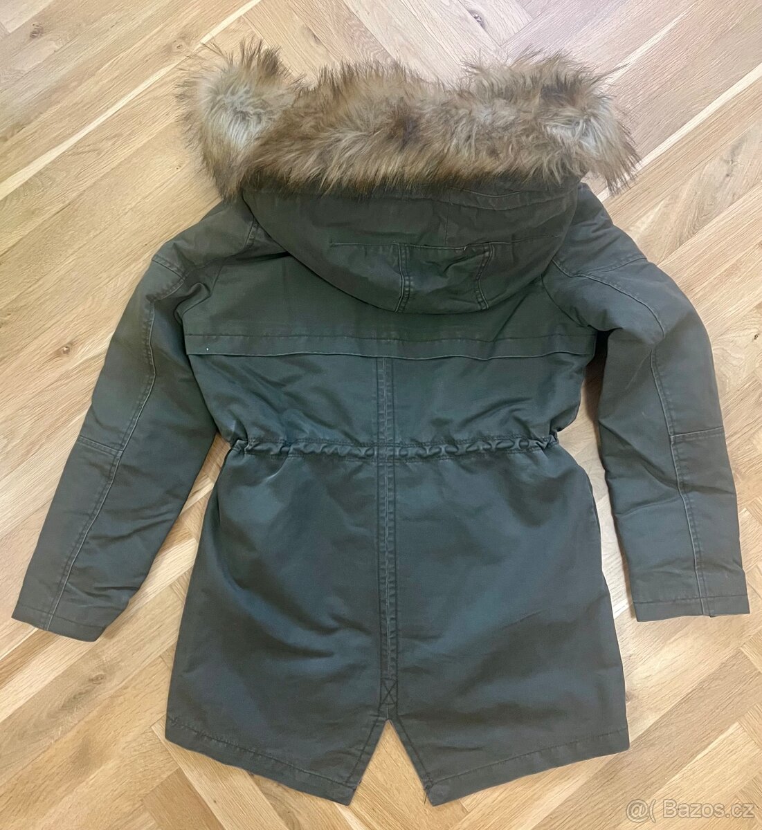 Bershka-zimní bunda s chlupatou podšívkou, vel. 170 - 3