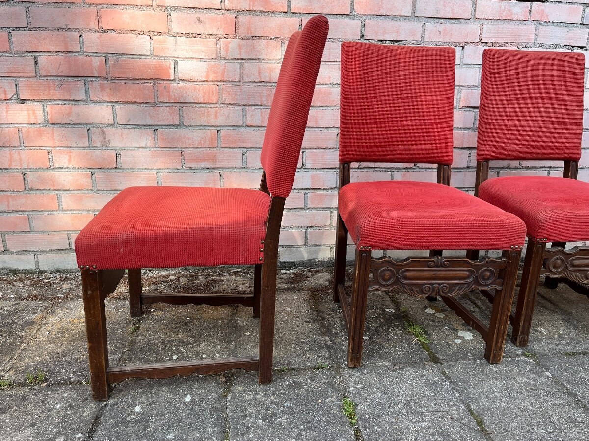 Starožitný nábytek - židle (4 ks) - 3