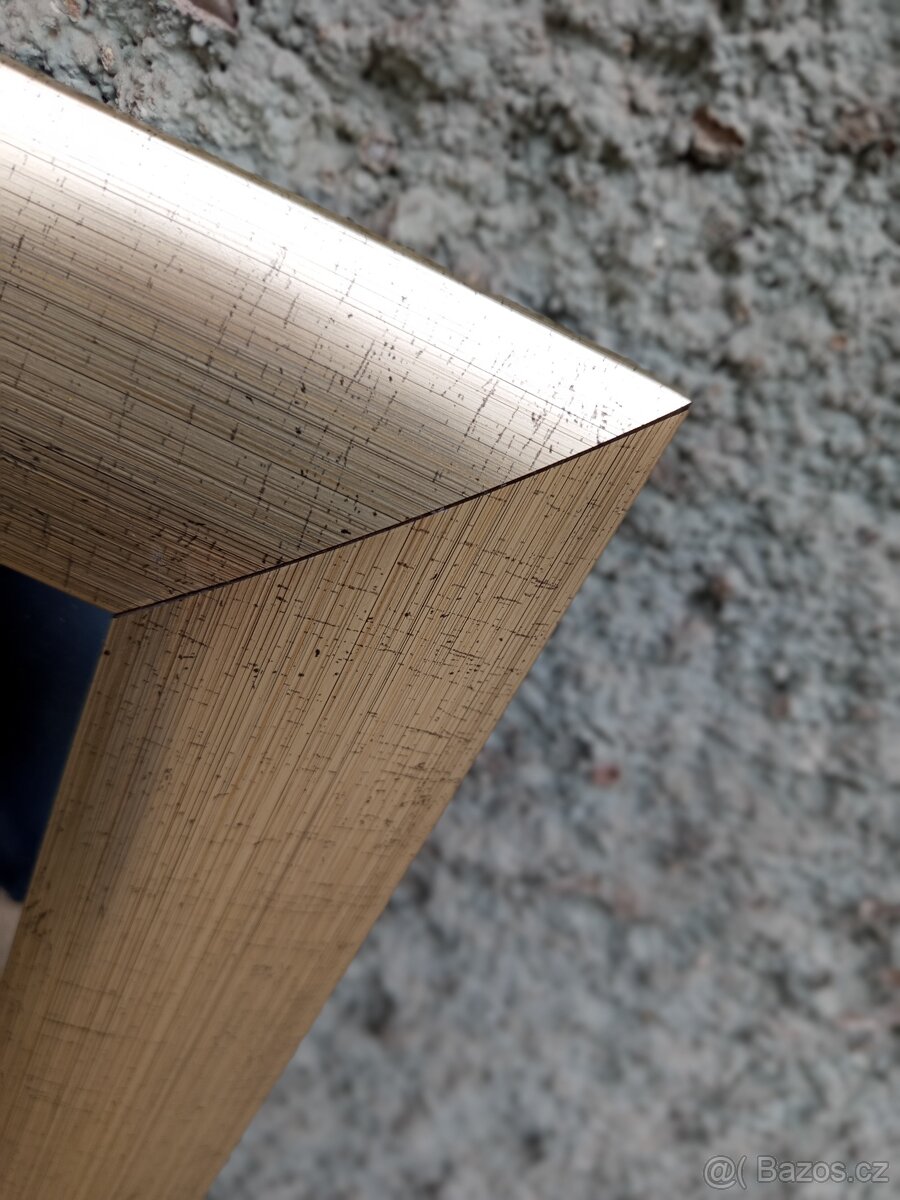 Zrcadlo v rámu - zlatisté barvy - 3