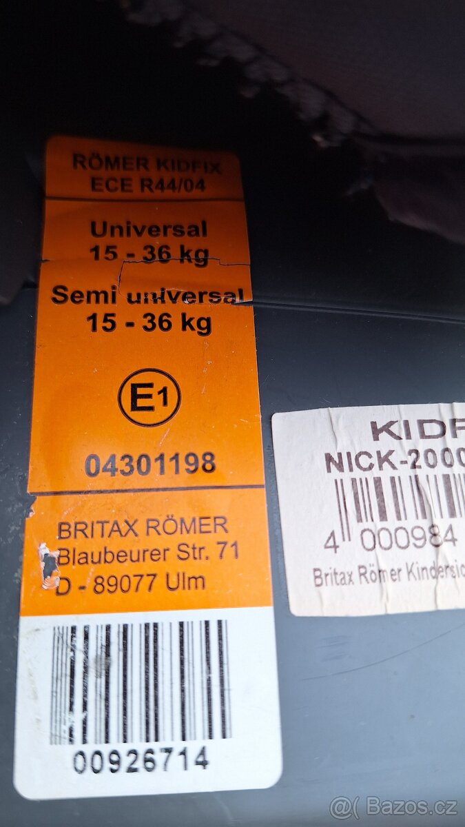Prodám 2ks Britax Romer - 3