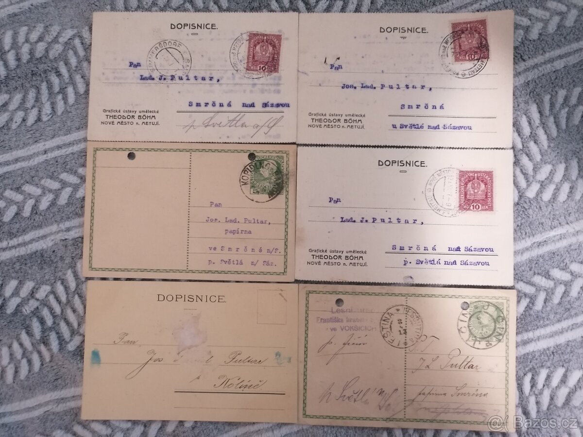 Staré dopisnice 12ks. - 3