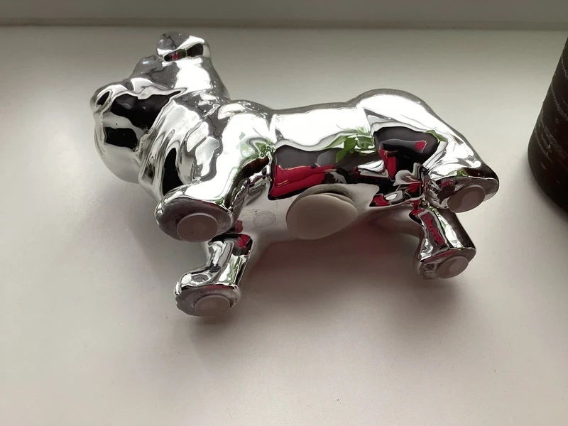 Kovová pokladnička buldok. - 3