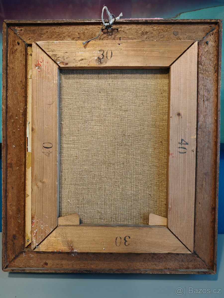 Obraz olej na plátně - Chlapec v obleku - 3