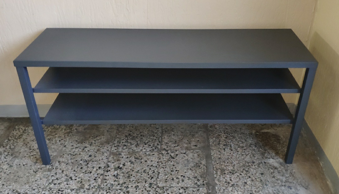 Kovový Stůl TV Šedý š122cm×v55,5cm×h39cm DOPRAVA CZ/SK - 3