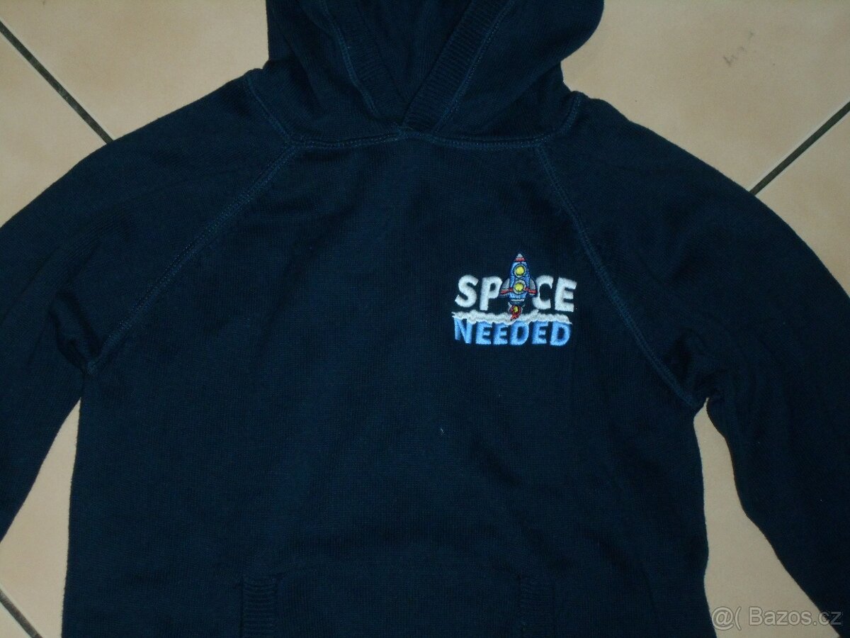 Svetr s kapucí pro chlapce na vel.122. - 3