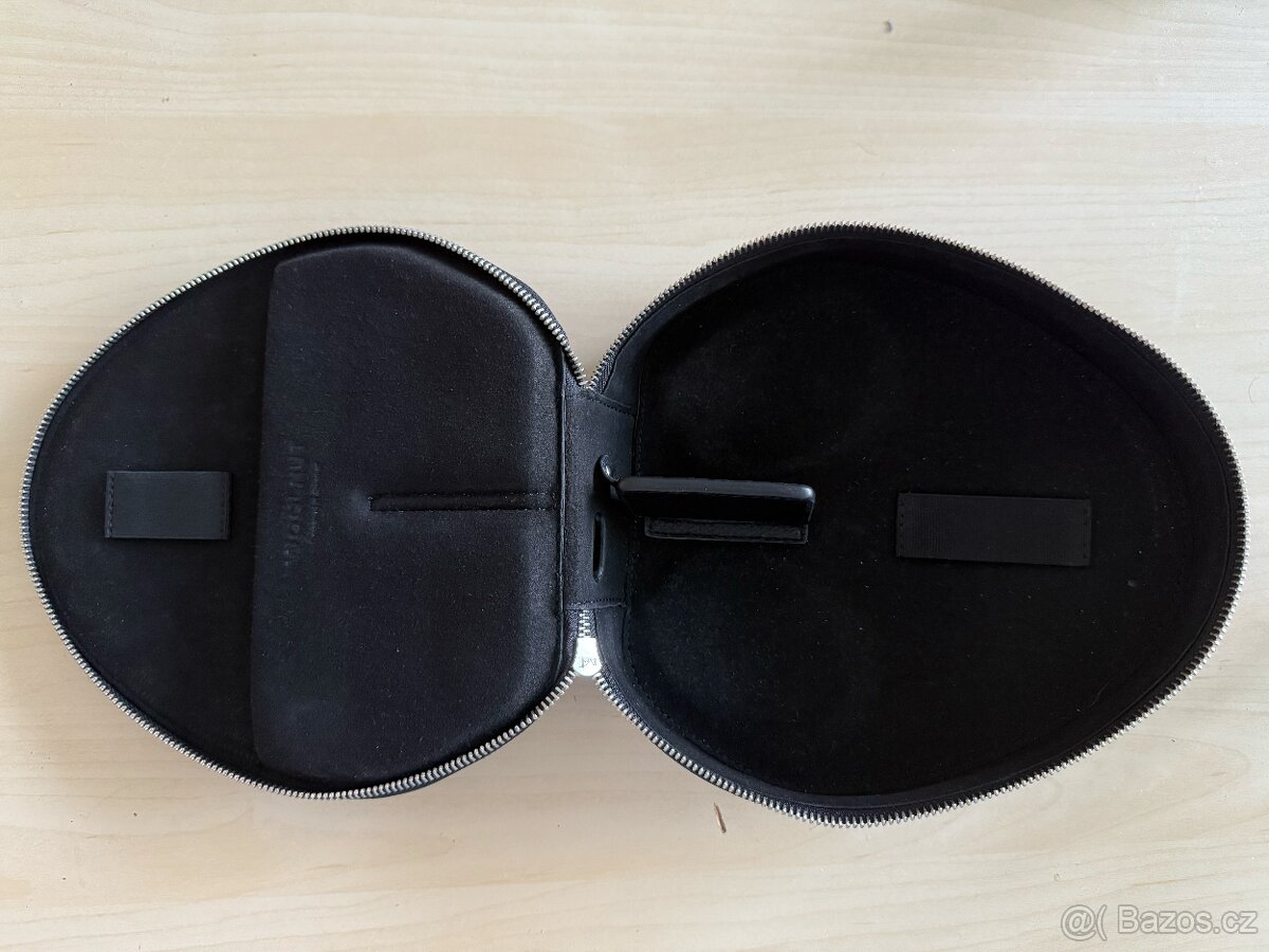 Kožené pouzdro pro AirPods Max černé Woolnut - 3