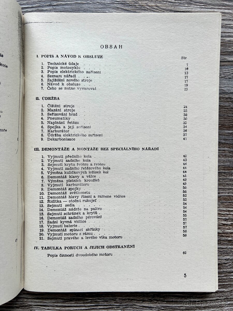 Návod k obsluze - ČZ - Jawa 250 / 350 ccm ( 1959 ) REPRINT - 3