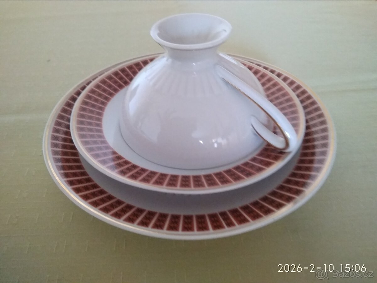 Retro snídaňový set, NDR, značený - 3