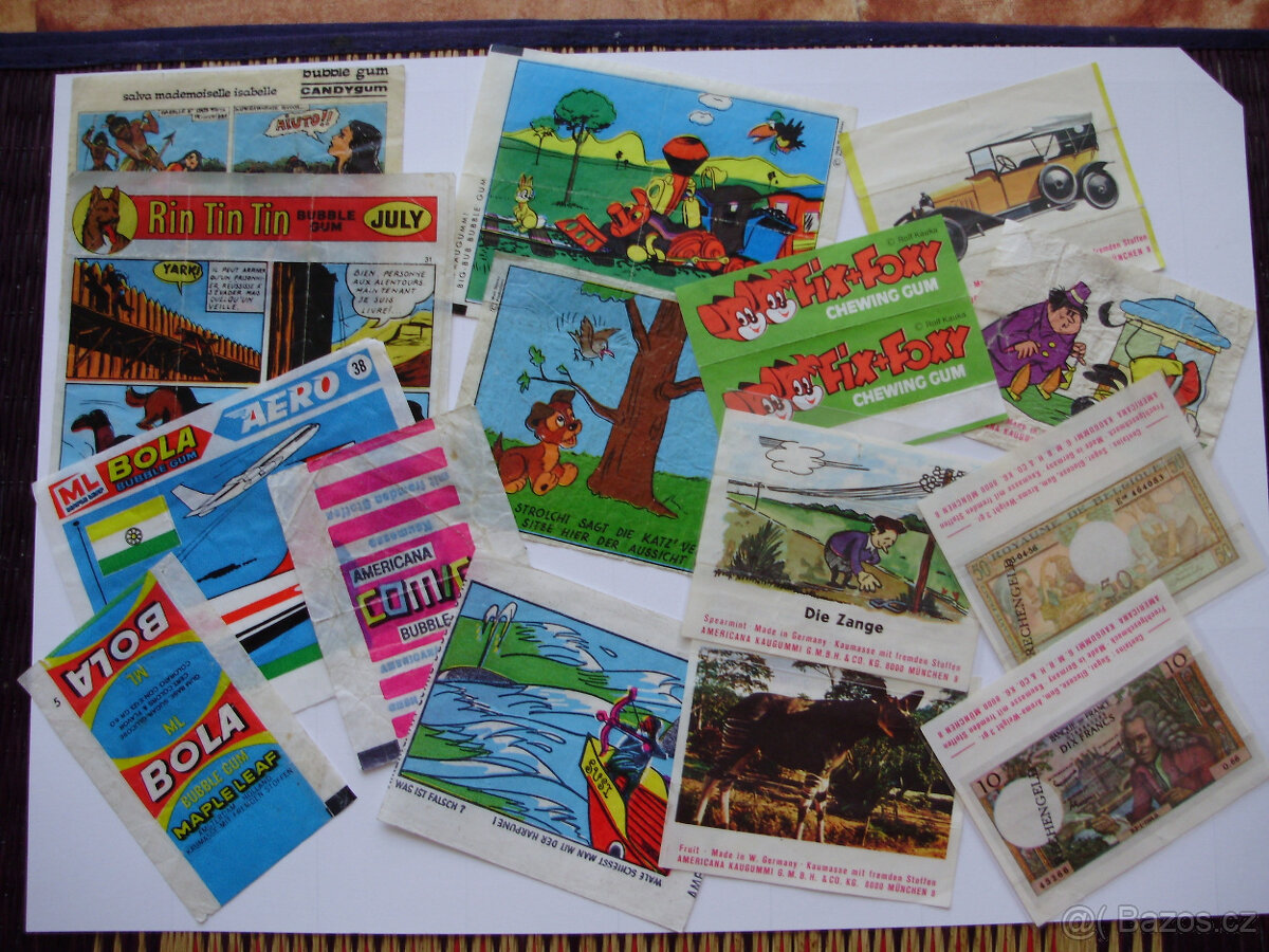 Obaly a obrázky ze žvýkaček - 3
