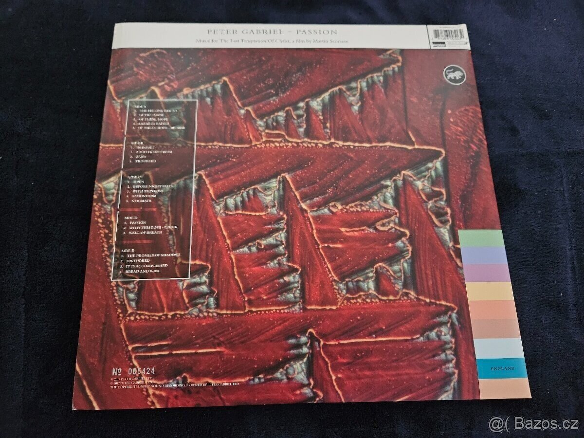 3LP Peter Gabriel - Passion (2017) - 3