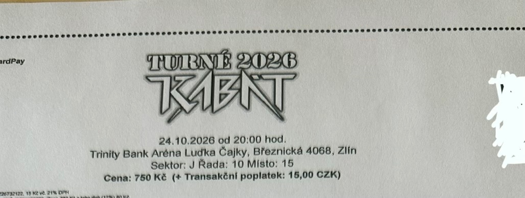 Kabát Turné 2026 , Zlín - 3