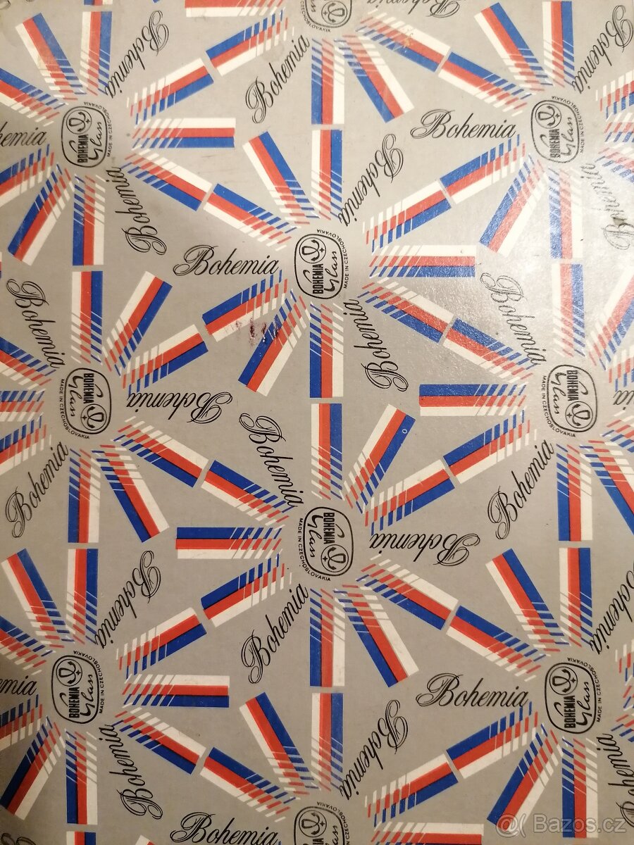 Obří číše (výška 26,5 cm), leptaný vzor - 3