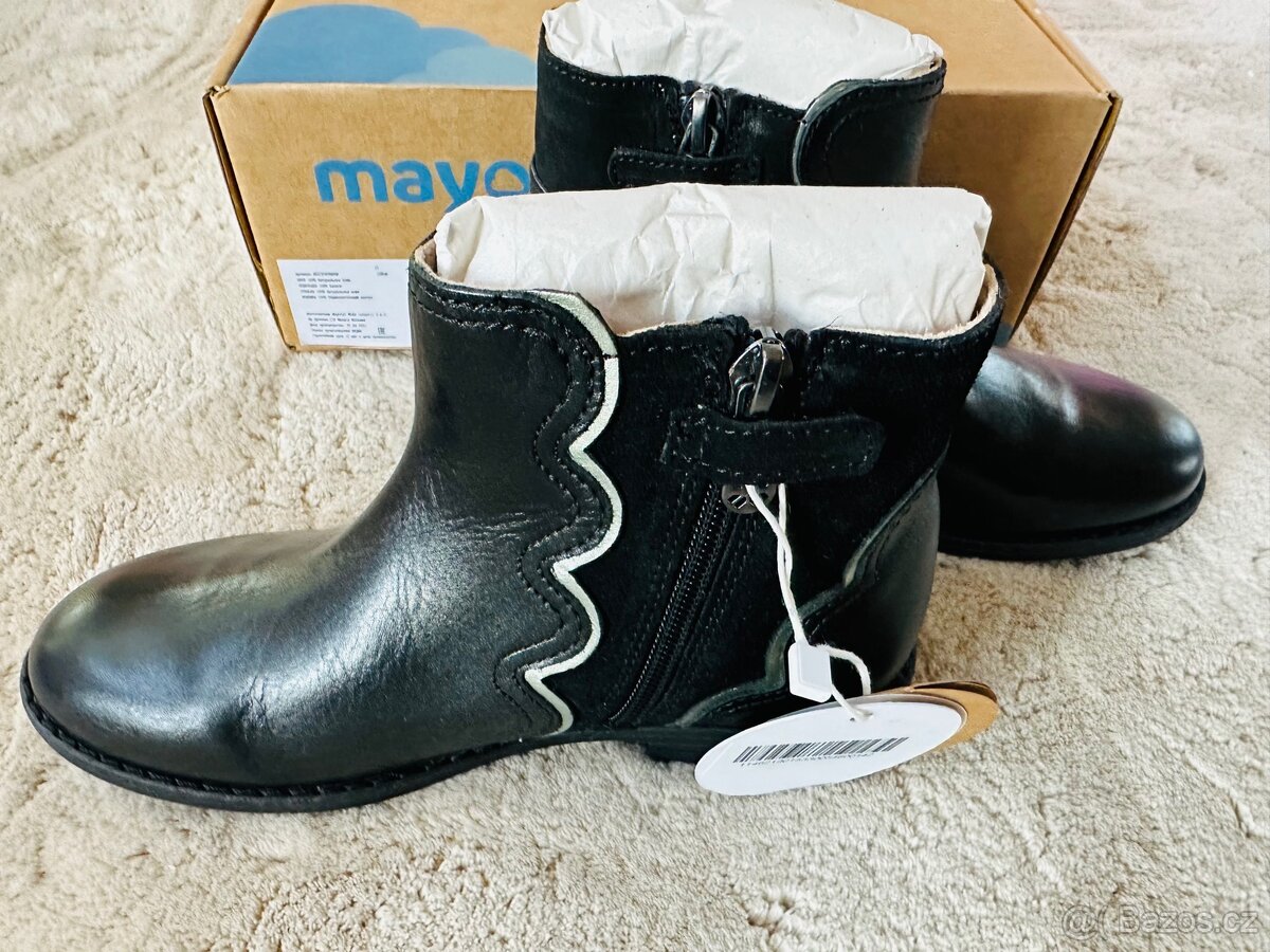 MAYORAL černé dívčí kozačky vel. 33, nové - 3