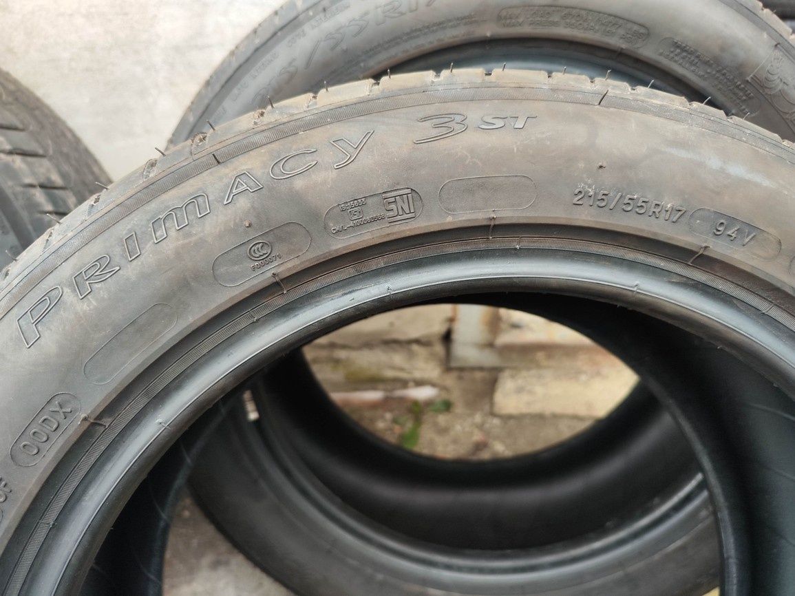 17"zánovní letní pneu Michelin 215/55/17 6000Kč/4ks - 3