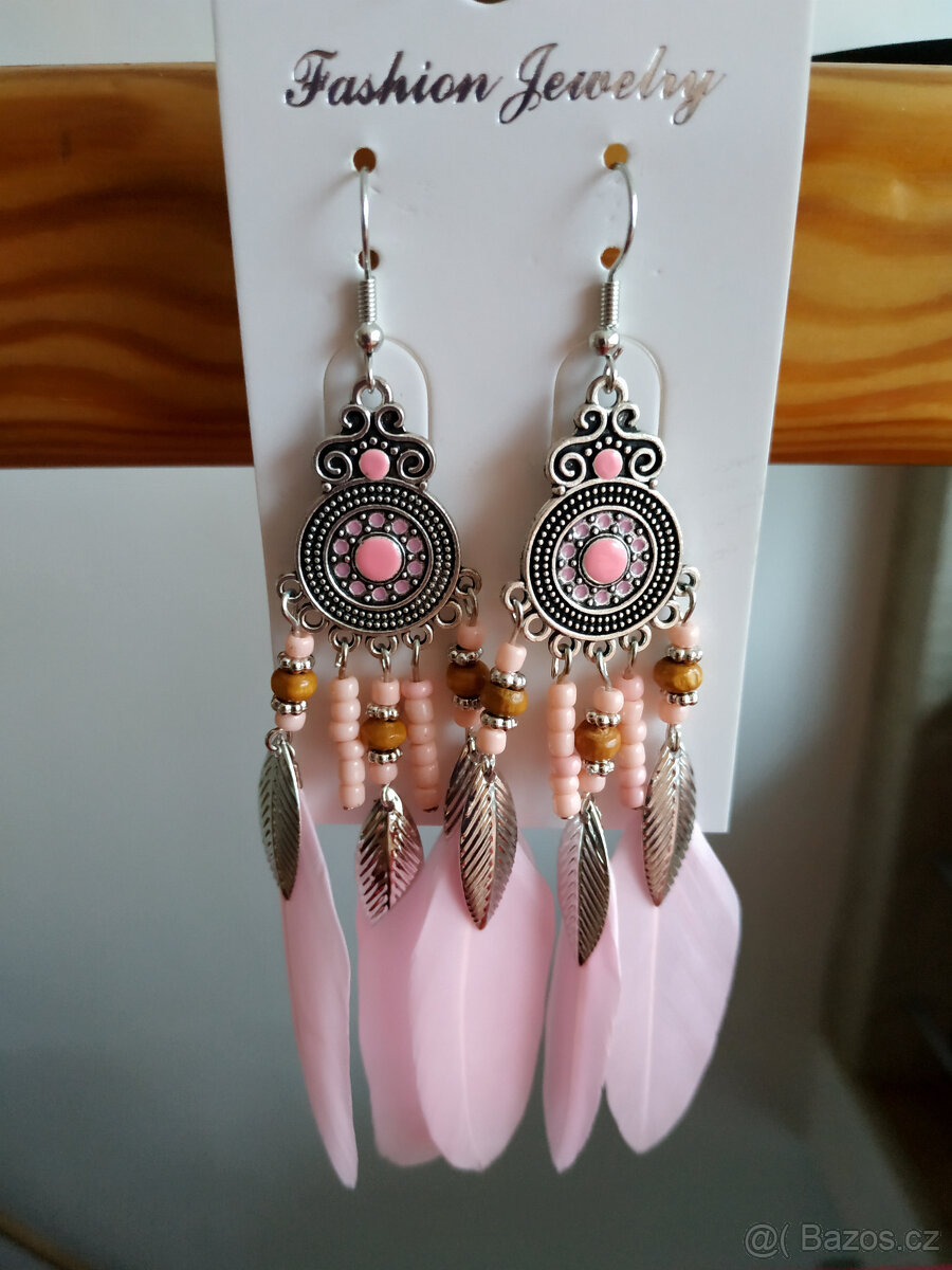 Náušnice s peříčky - 3