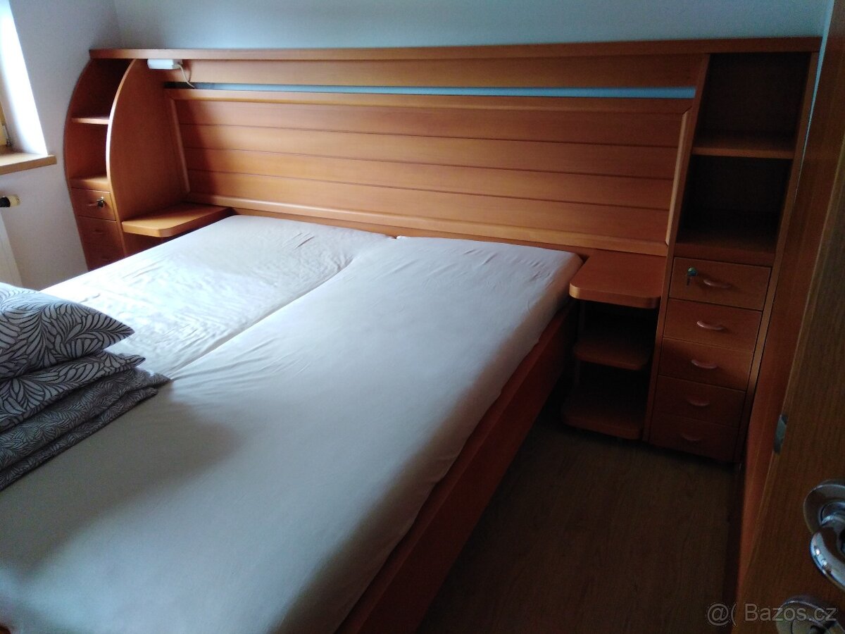 Postel + 2 rošty + matrace - 3