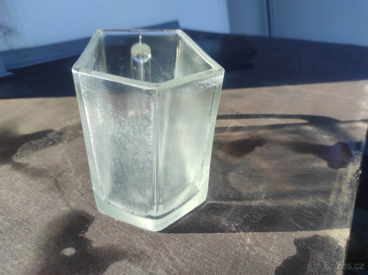 Stará skleněná dóza - velmi pěkná - 3