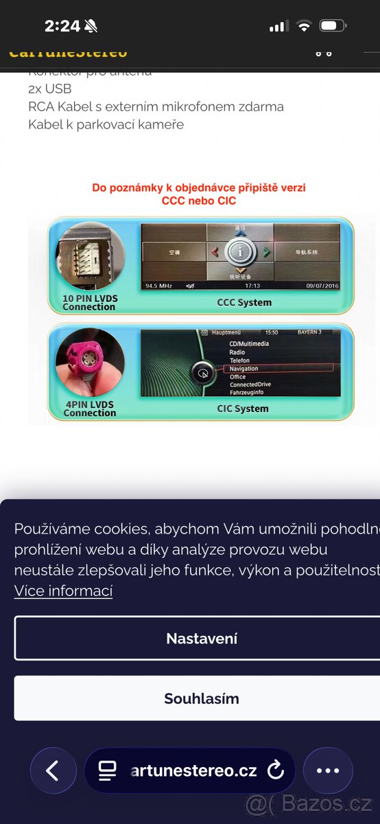 CarPlay android pro bmw X6 e71/X5 e70 - 3