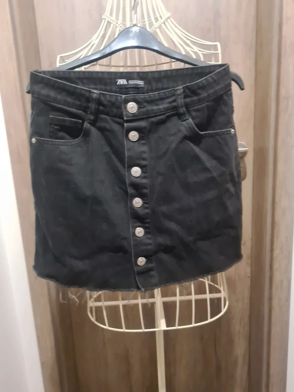 džínová minisukně ZARA M - 3