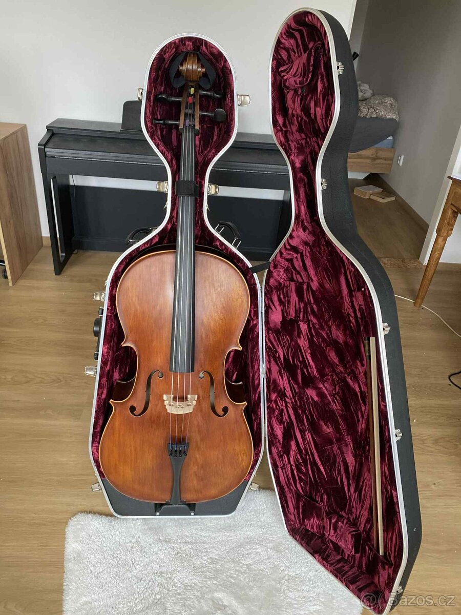 Violoncello 4/4 - Leonardo LC-2744-M+ hardcase - 3