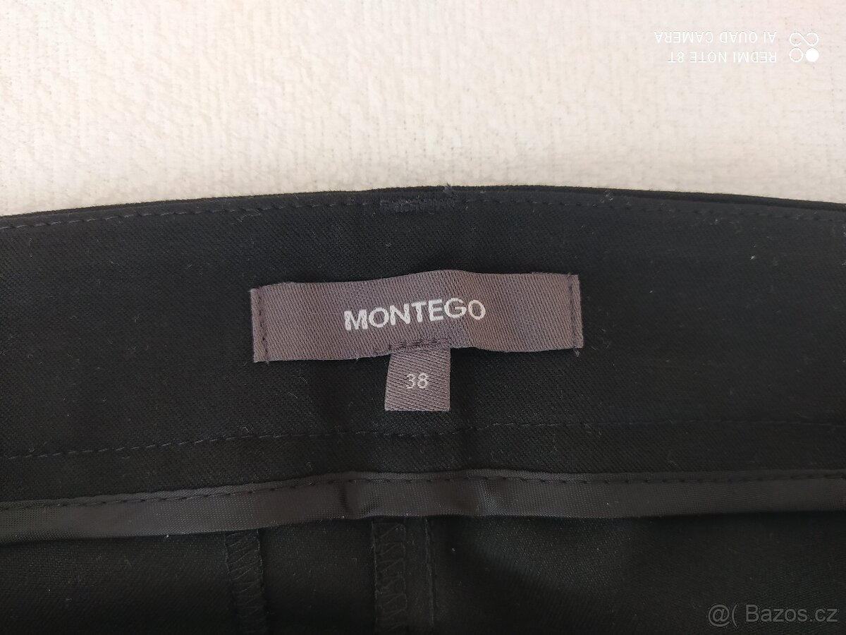 NOVÉ ČERNÉ KALHOTY, zn. MONTEGO - 3