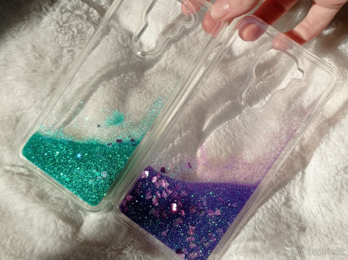 Gelové přesýpací třpytivé pouzdro Xiaomi Redmi Note 9 - 3