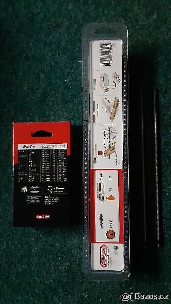 SADA PILOVÉHO ŘETĚZU OREGON A ŠABLONY NA OSTŘENÍ - 3