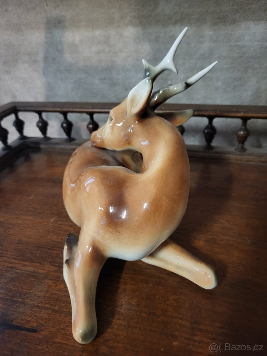 Soška srnec - Royal Dux - 3