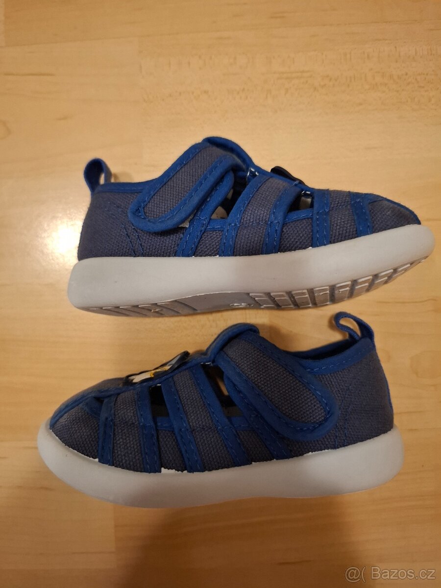 Sandále sandálky bačkůrky papučky Slobby modré velikost 21 - 3