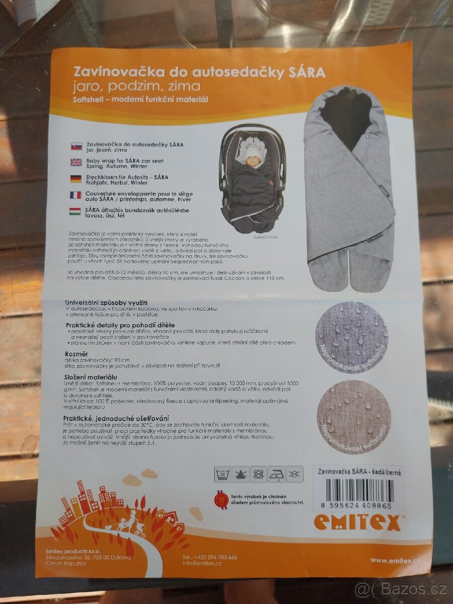 Zavinovačka do autosedačky Emitex - 3