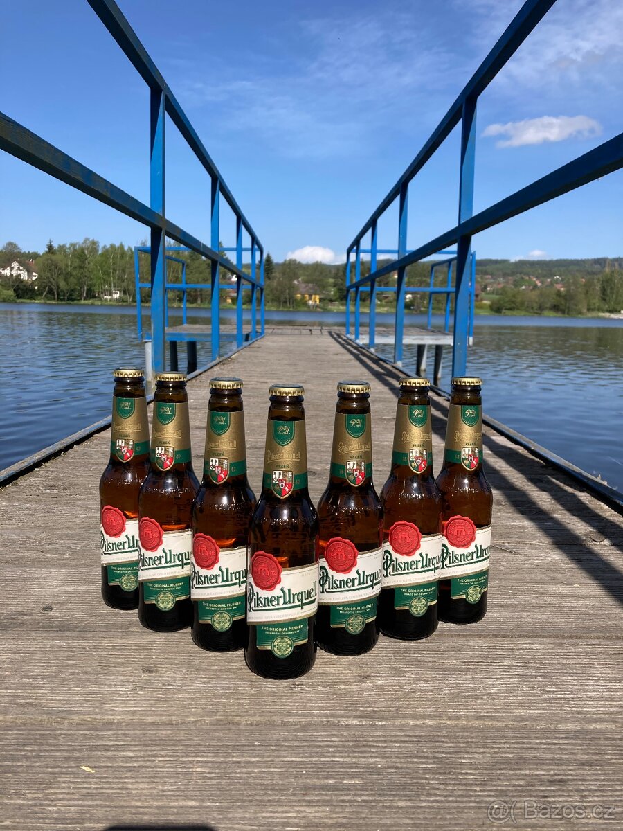 pivo Pilsner Urquell v hnědých lahvích- VÝVOZNÍ - 3