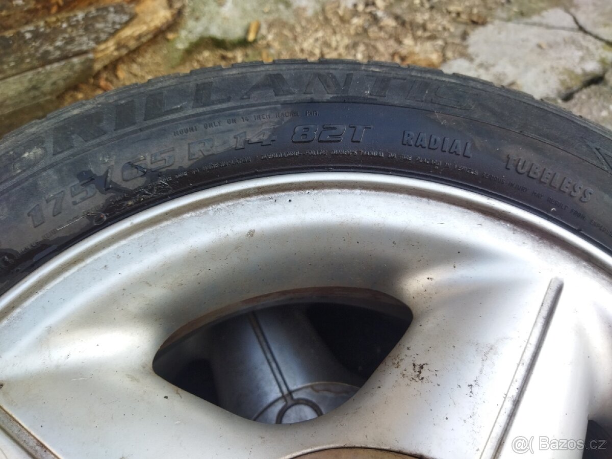 Disky a pneumatiky Ford 175/65 R14 2kusy - 3