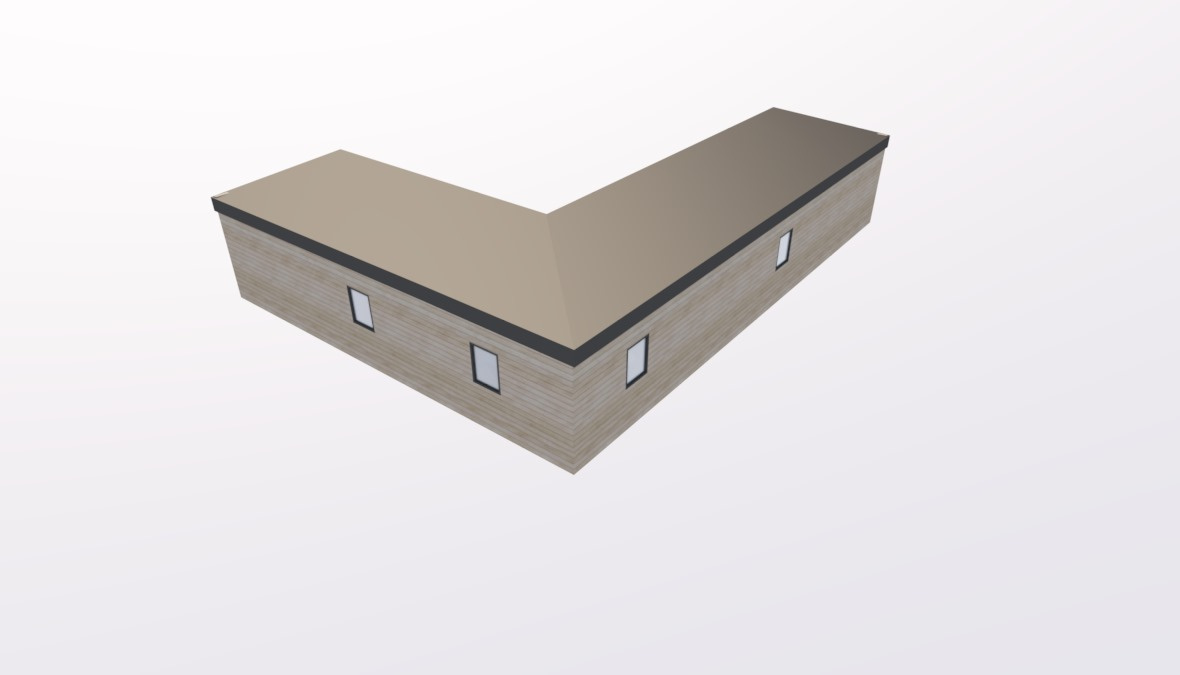 Sestává ze 2 obytných modulů 13x4 m - 3