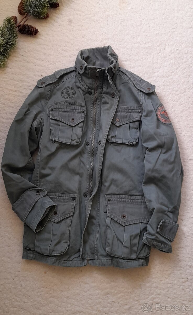 Jack and Jones khaki celoroční bunda - 3