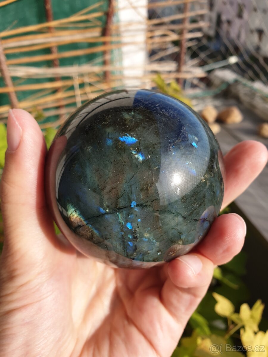 Labradorit - přes 0,5 Kg (koule TOP) - 3