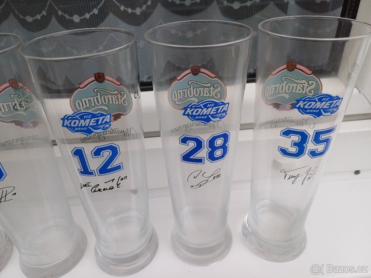 Pivní sklenice Starobrno - Kometa Brno - 3