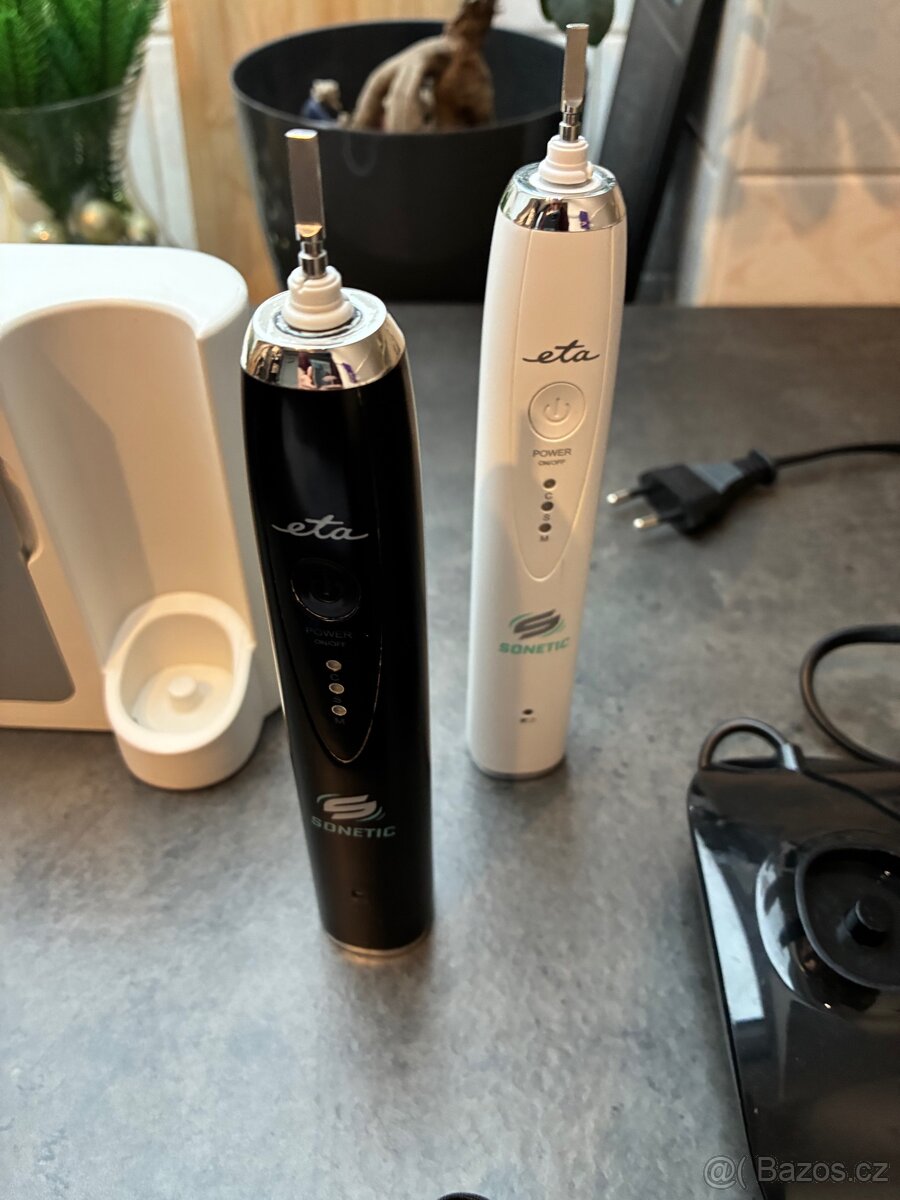 ETA Sonetic Set zubních kartáčků 3707 černý+bílý - 3