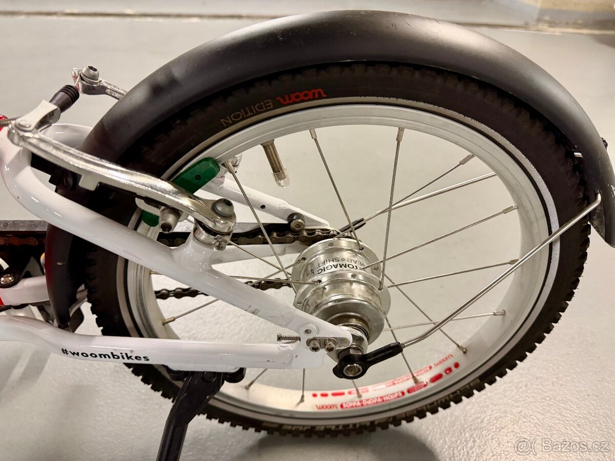 Detske kolo WOOM 3 - RED - 2 rychlostni - 3